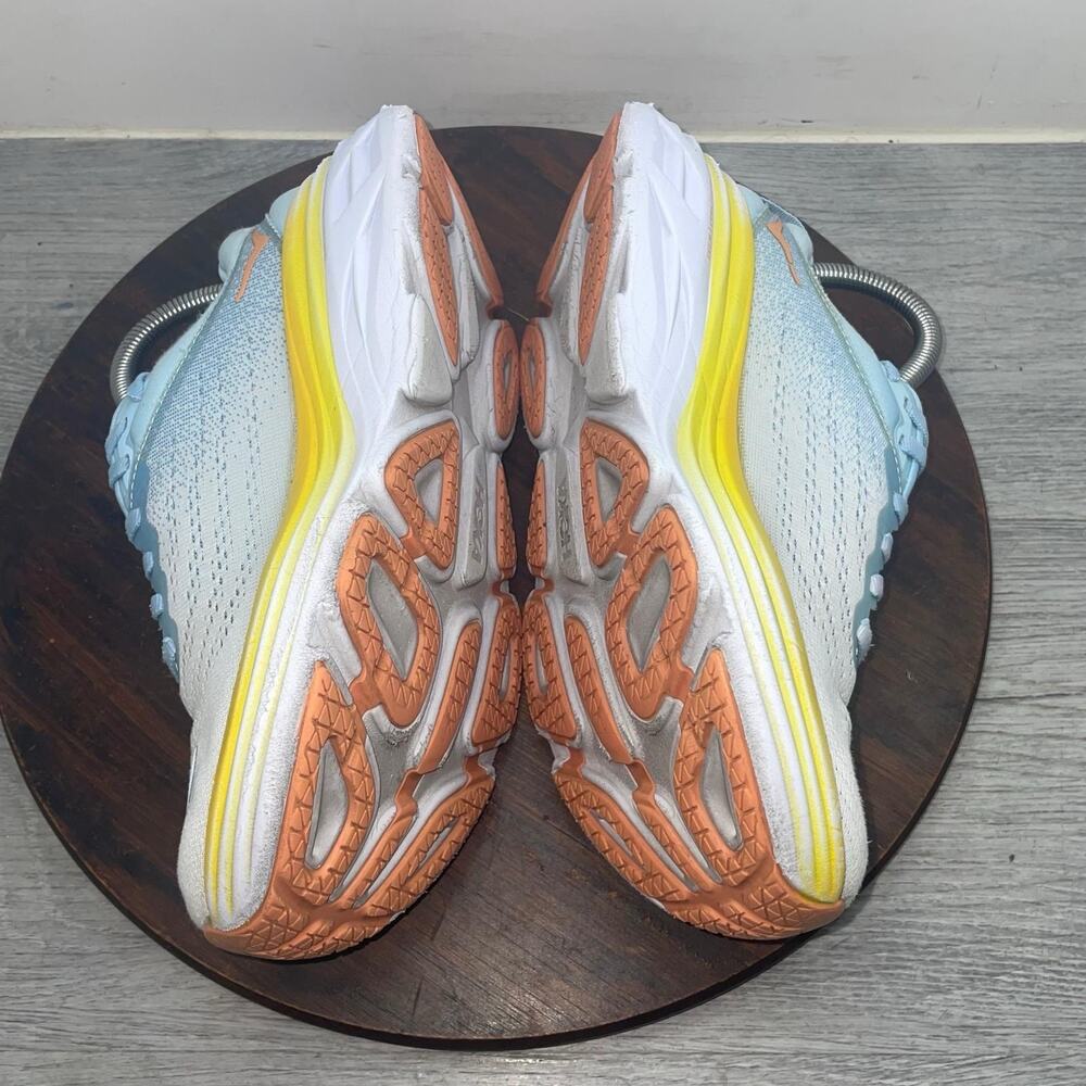 Hoka One One Bondi 8 Womens 6.5 B Shoes Blue Running Sneakers 1127952 SSCA - Picture 7 of 13